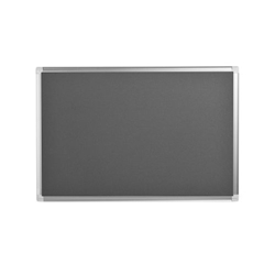 Bi-Office New Generation Blue Felt Notice Board,  Aluminium Frame, 180 x 120 cm