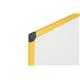 Bi-Office Ultrabrite Whiteboard, Lacquered Steel magnetic surface, yellow Maya aluminium frame 120 x 90 cm