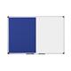 Bi-Office Maya Combination Board, Blue Felt and Magnetic surface, Aluminium Frame, 90 x 60 cm
