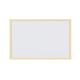 Bi-Office Pastel Whiteboard, dry wipe non magnetic surface, Pastel Yellow lined MDF  frame, 60 x 40 cm 