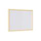 Bi-Office Pastel Whiteboard, dry wipe non magnetic surface, Pastel Yellow lined MDF  frame, 60 x 40 cm 