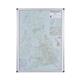 Bi-Office Maya British Isles Sales Map Board, Lacquered steel magnetic surface, aluminium frame, 90 x 120 cm