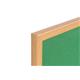 Bi-Office Earth Green Felt Notice Board, Executive Oak MDF frame, 90 x 60 cm