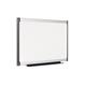 Bi-Office Provision Whiteboard, Magnetic Lacquered Steel Surface, Aluminium and Black Plastic frame, 90 x 60 cm