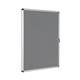 Bi-Office Enclore Lockable Board, Grey Felt Surface, Aluminium Frame, 72 x 98,1 cm (9xA4)
