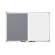 Bi-Office Maya Combination Board, Grey Felt and Non-magnetic surface, Aluminium Frame, 90 x 60 cm