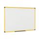 Bi-Office Ultrabrite Whiteboard, Lacquered Steel magnetic surface, yellow Maya aluminium frame 90 x 60 cm