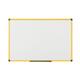 Bi-Office Ultrabrite Whiteboard, Lacquered Steel magnetic surface, yellow Maya aluminium frame 120 x 90 cm