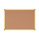 Bi-Office Ultrabrite Cork Notice Board, Yellow Aluminium Frame, 120x90cm