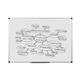Bi-Office Maya Whiteboard, Double sided non magnetic surface, Aluminium Frame, 90 x 60 cm