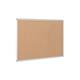 Bi-Office Earth Cork Notice Board, Aluminium Frame, 90 x 60 cm