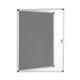 Bi-Office Enclore Lockable Board, Grey Felt Surface, Aluminium Frame, 72 x 98,1 cm (9xA4)