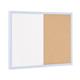 Bi-Office Pastel Combination Board, Cork and Magnetic surface, Pastel Blue lined MDF  frame, 60 x 40 cm