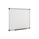 Bi-Office Maya Double-sided Whiteboard, dry wipe non magnetic surface, plain/gridded, Aluminium Frame, 90 x 60 cm
