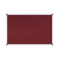 Bi-Office Maya Notice Board, Burgundy Felt, Aluminium Frame, 240 x 120 cm