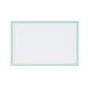 Bi-Office Pastel Whiteboard, dry wipe non magnetic surface, Pastel Green lined MDF  frame, 60 x 40 cm