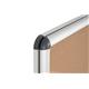 Bi-Office Earth Enclore  Lockable Board, Cork Surface , Aluminium Frame, 50 x 67,4 cm (4xA4)