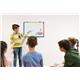Bi-Office Schoolmate Whiteboard, Magnetic Lacquered Steel surface, 4 colours Plastic Frame, 90 x 60 cm