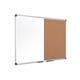 Bi-Office Maya Combination Board, Cork and Non-magnetic surface, Aluminium Frame, 90 x 60 cm