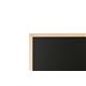 Bi-Office Budget Chalkboard, dry wipe Black Non Magnetic surface, Pine Wood Frame, 90 x 60 cm [Pack of 10]