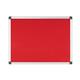Bi-Office Maya Notice Board, Red Felt, Aluminium Frame, 60 x 45 cm