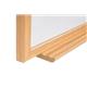 Bi-Office Earth Executive Whiteboard, Non-magnetic surface, Executive 22 mm MDF Oak lined Frame, 180 x 120 cm + FREE Earth Marker Pens