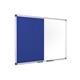 Bi-Office Maya Combination Board, Blue Felt and Non-magnetic surface, Aluminium Frame, 120 x 90 cm