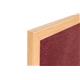 Bi-Office Earth Burgundy Felt Notice Board,  Prime Oak MDF frame, 120 x 90 cm