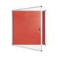 Bi-Office Enclore Lockable Board, Red Felt Surface, Aluminium Frame, 94 x 98,1 cm (12xA4)
