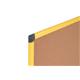 Bi-Office Ultrabrite Cork Notice Board, Yellow Aluminium Frame, 200x120cm