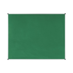 Bi-Office Maya Notice Board, Green Felt, Aluminium Frame, 150 x 120 cm