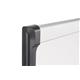 Bi-Office Provision Whiteboard, Magnetic Lacquered Steel Surface, Aluminium and Black Plastic frame, 90 x 60 cm