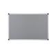 Bi-Office Maya Fire Retardant Notice Board,  Grey Textile, Aluminium Frame, 120 x 90 cm