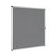 Bi-Office Enclore Lockable Board, Grey Felt Surface, Aluminium Frame, 94 x 98 cm (Fits 12 x A4 Sheets)