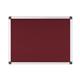 Bi-Office Maya Notice Board, Burgundy Felt, Aluminium Frame, 60 x 45 cm