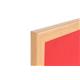 Bi-Office Earth Red Felt Notice Board,  Prime Oak MDF frame, 180 x 120 cm