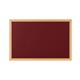 Bi-Office Earth Burgundy Felt Notice Board,  Prime Oak MDF frame, 120 x 90 cm
