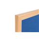 Bi-Office Earth Blue Felt Notice Board,  Prime Oak MDF frame, 240 x 120 cm