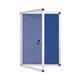Bi-Office Enclore Lockable Board, Blue Felt Surface, Aluminium Frame, 50 x 67,4 cm (4xA4)