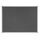 Bi-Office Earth Grey Felt Notice Board,  Aluminium Frame, 120 x 90 cm