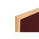 Bi-Office Earth Burgundy Felt Notice Board, Executive Oak MDF frame, 90 x 60 cm