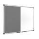 Bi-Office Maya Combination Board, Grey Felt and Non-magnetic surface, Aluminium Frame, 90 x 60 cm