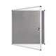Bi-Office Enclore Lockable Board, Grey Felt Surface, Aluminium Frame, 94 x 98 cm (Fits 12 x A4 Sheets)