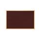 Bi-Office Earth Burgundy Felt Notice Board, Executive Oak MDF frame, 90 x 60 cm