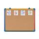 Bi-Office Schoolmate Cork Notice Board, Cork surface, Schoolmate 4 Colour Plastic frame, 60 x 45 cm