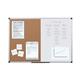 Bi-Office Combination Board Maya, Cork/Magnetic, Aluminium Frame, 120 x 90 cm