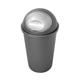 Casa Bullet Bin Roll Top Plastic 50 Litres Silver 374963
