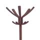 Alba Cafe Coat Stand 550x550x1760mm Dark Wood PMCAFE