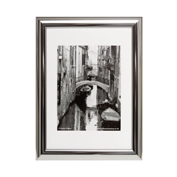 Hampton Frames Certificate Frame A4 Silver Chrome PILA4SHIN-NG