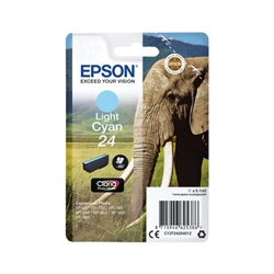 Epson 24 Elephant Light Cyan Standard Capacity Ink Cartridge 5ml - C13T24254012